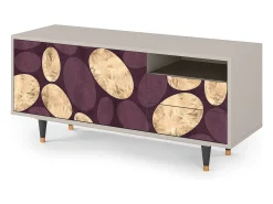 Clearance Mueble de TV - 125х56х41 cm - T7 - Fine Wine, Areia Bege