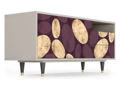Clearance Mueble de TV - 125х56х41 cm - T7 - Fine Wine, Areia Bege
