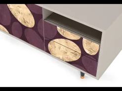 Clearance Mueble de TV - 125х56х41 cm - T7 - Fine Wine, Areia Bege