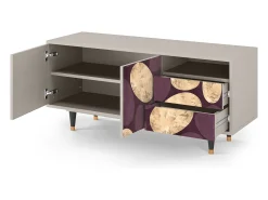 Clearance Mueble de TV - 125х56х41 cm - T7 - Fine Wine, Areia Bege
