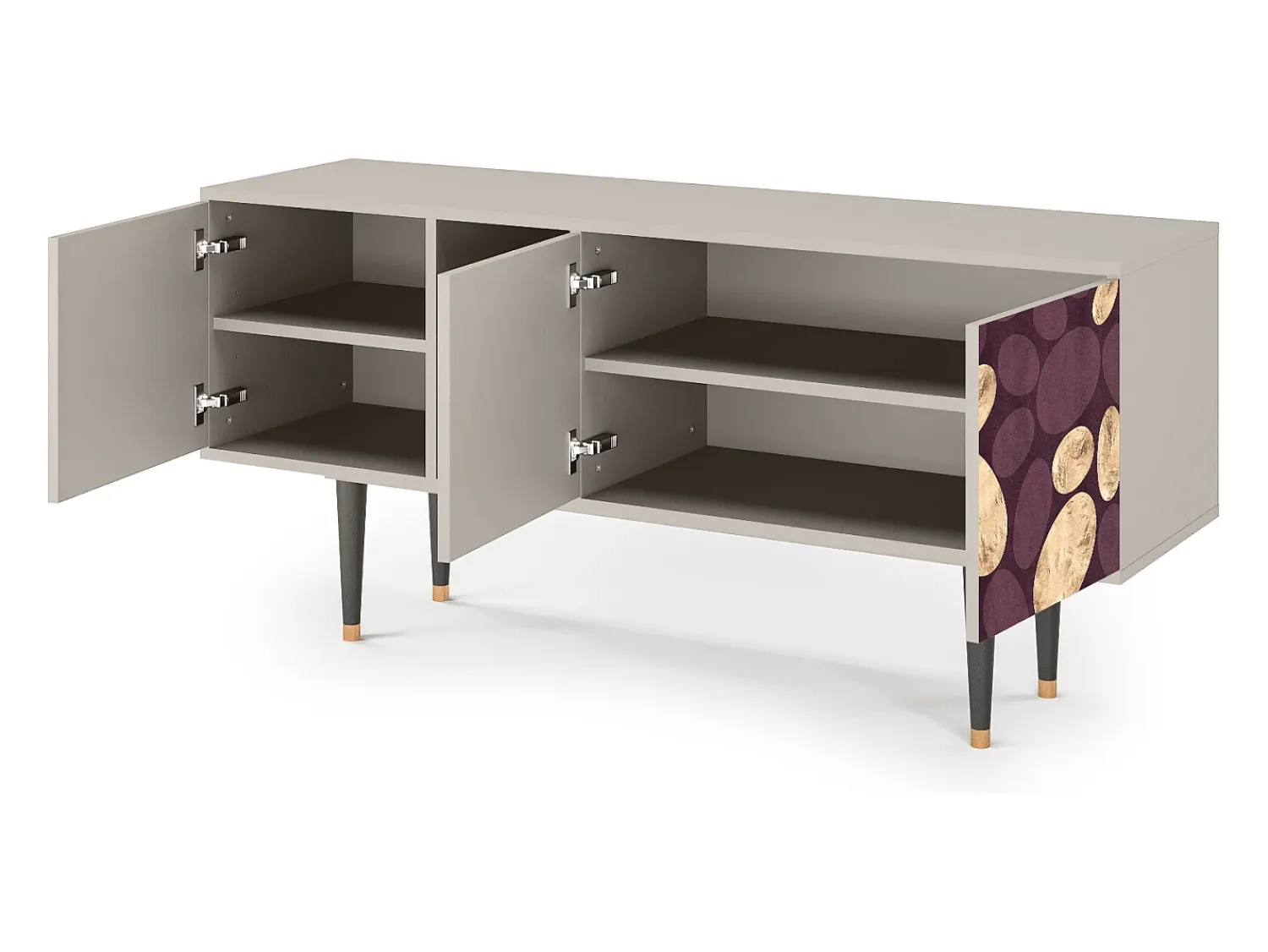 Hot Mueble de TV - 150х69х41 cm - T5 - Fine Wine, Areia Bege