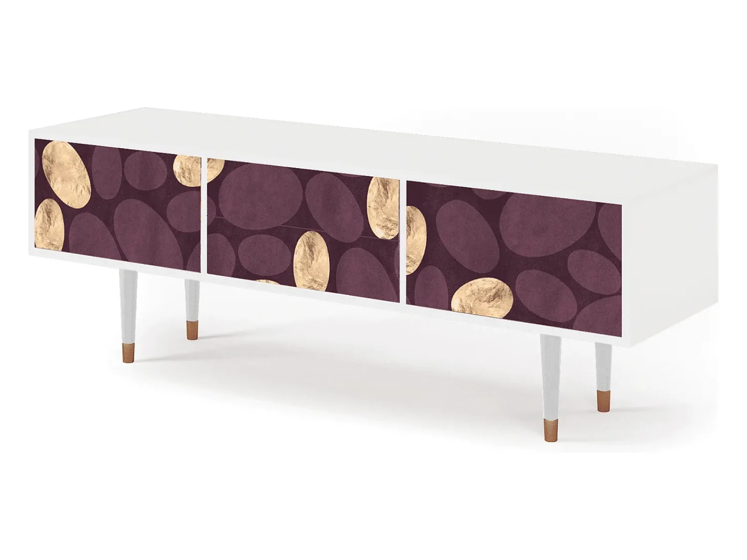 Móvel De Tv* Mueble de TV - 170х59х48 cm - T4 - Fine Wine, Branco Bege