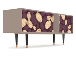 Móvel De Tv* Mueble de TV - 170х69х48 cm - T1 - Fine Wine, Latte Bege