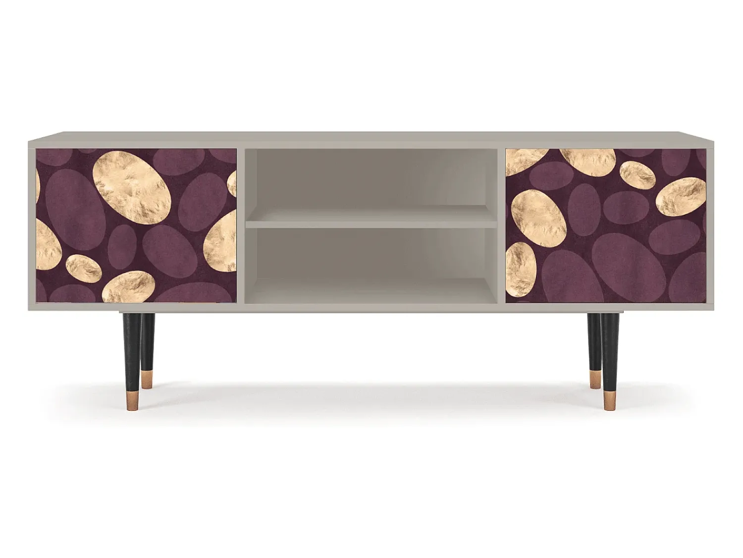 New Mueble de TV - 170х69х48 cm - T2 - Fine Wine, Areia Bege