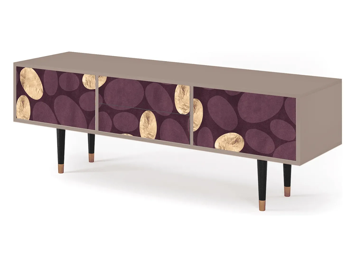 Mueble de TV - 170х59х48 cm - T4 - Fine Wine, Latte^ Móvel De Tv