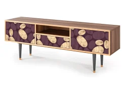 Móvel De Tv| Mueble de TV - 170х59х41 cm - T6 - Fine Wine, Nogueira Castanho