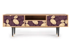Móvel De Tv| Mueble de TV - 170х59х41 cm - T6 - Fine Wine, Nogueira Castanho