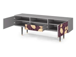 Discount Mueble de TV - 170х59х41 cm - T6 - Fine Wine, Cinza Cinzento