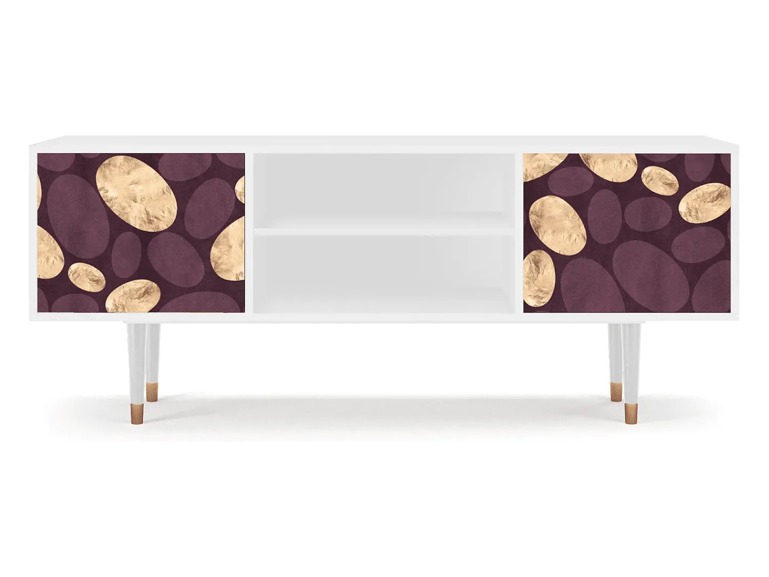 Móvel De Tv| Mueble de TV - 170х69х48 cm - T2 - Fine Wine, Branco Bege