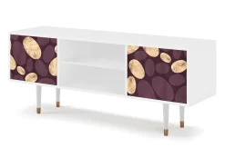 Móvel De Tv| Mueble de TV - 170х69х48 cm - T2 - Fine Wine, Branco Bege