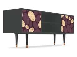 Best Mueble de TV - 170х69х48 cm - T2 - Fine Wine, Antracite Cinza antracite
