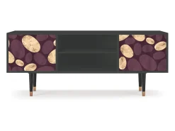 Best Mueble de TV - 170х69х48 cm - T2 - Fine Wine, Antracite Cinza antracite