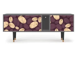 Mueble de TV - 170х69х48 cm - T1 - Fine Wine, Cinza^ Móvel De Tv