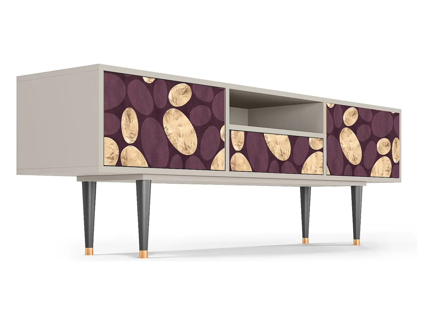 Online Mueble de TV - 170х59х41 cm - T6 - Fine Wine, Areia Bege