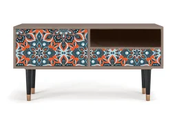 Móvel De Tv* Mueble de TV - 115х59х48 cm - T3 - Fire Beetle, Latte Bege
