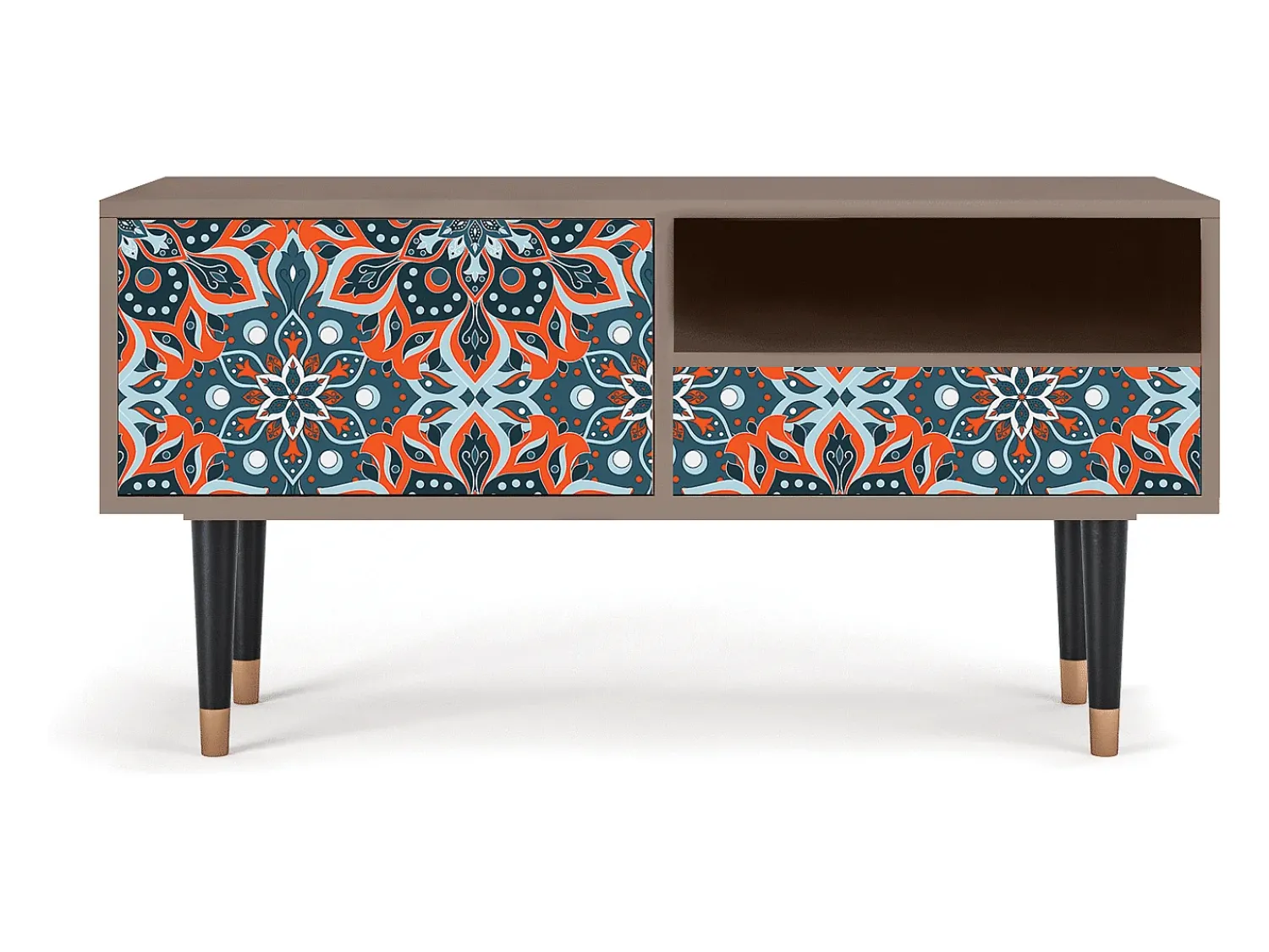 Móvel De Tv* Mueble de TV - 115х59х48 cm - T3 - Fire Beetle, Latte Bege