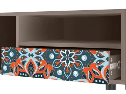 Móvel De Tv* Mueble de TV - 115х59х48 cm - T3 - Fire Beetle, Latte Bege