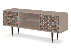 Móvel De Tv| Mueble de TV - 170х69х48 cm - T2 - Fire Beetle, Latte Bege
