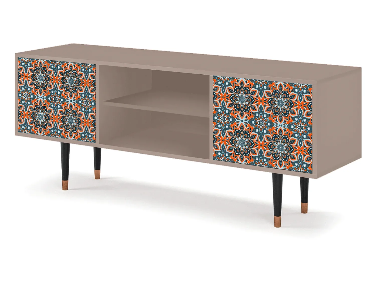 Móvel De Tv| Mueble de TV - 170х69х48 cm - T2 - Fire Beetle, Latte Bege