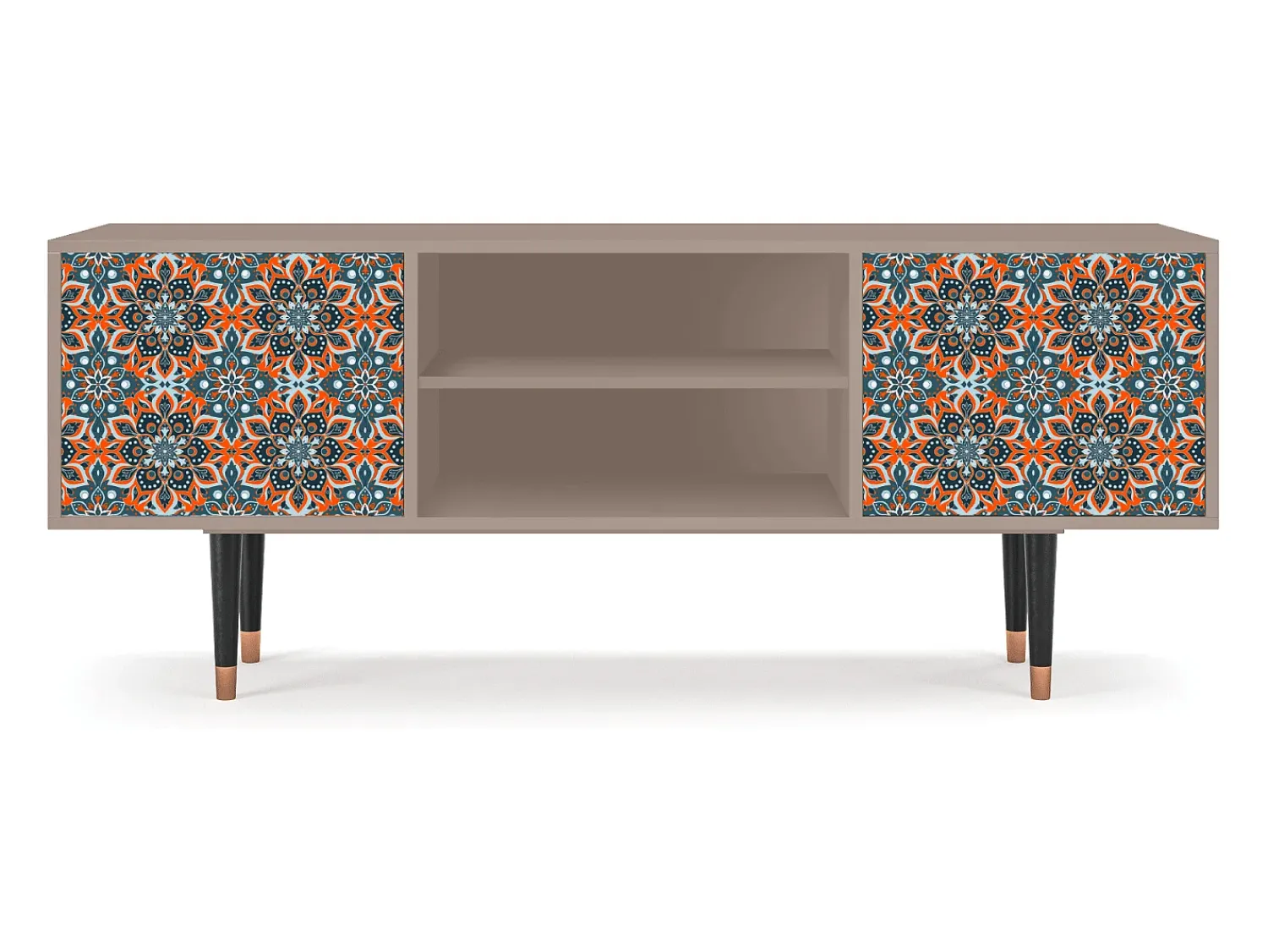 Móvel De Tv| Mueble de TV - 170х69х48 cm - T2 - Fire Beetle, Latte Bege