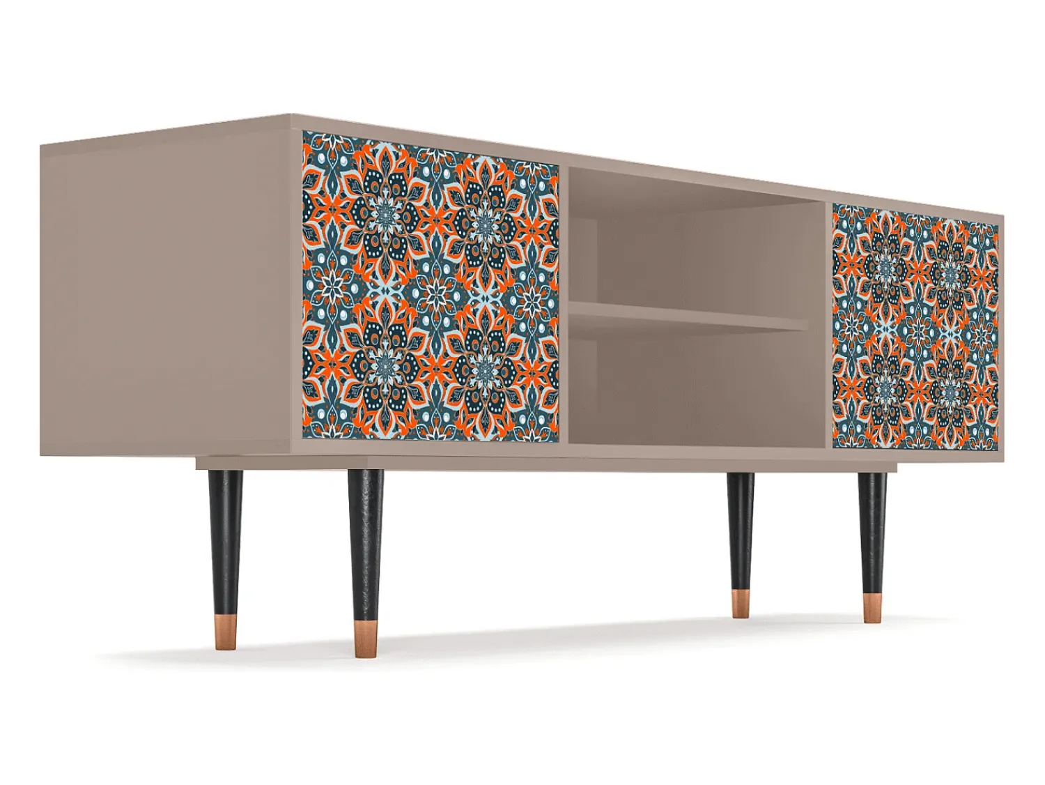 Móvel De Tv| Mueble de TV - 170х69х48 cm - T2 - Fire Beetle, Latte Bege