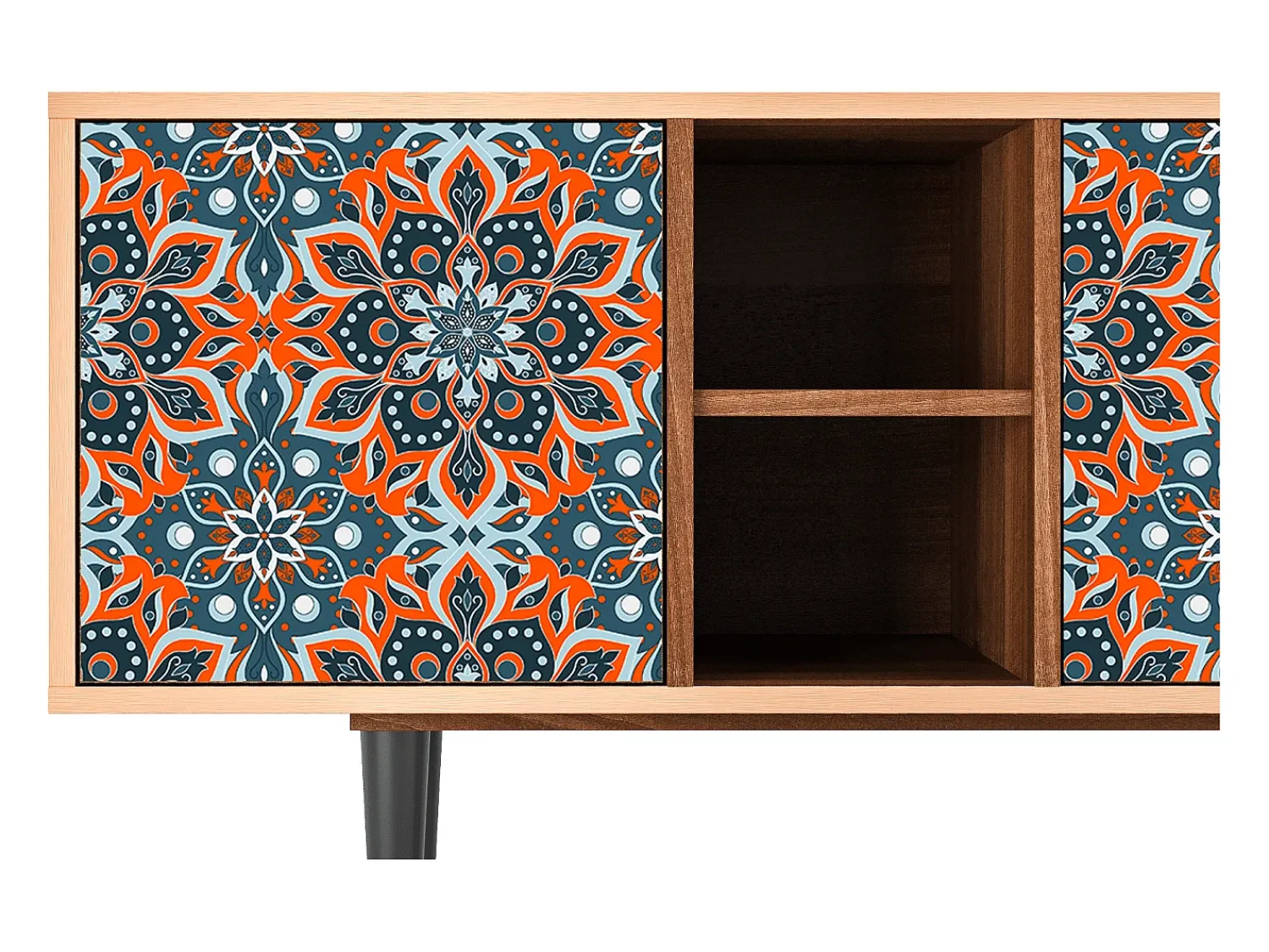 Mueble de TV - 150х69х41 cm - T5 - Fire Beetle, Nogueira^ Móvel De Tv