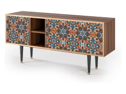 Mueble de TV - 150х69х41 cm - T5 - Fire Beetle, Nogueira^ Móvel De Tv