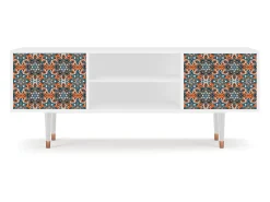 Mueble de TV - 170х69х48 cm - T2 - Fire Beetle, Branco^ Móvel De Tv