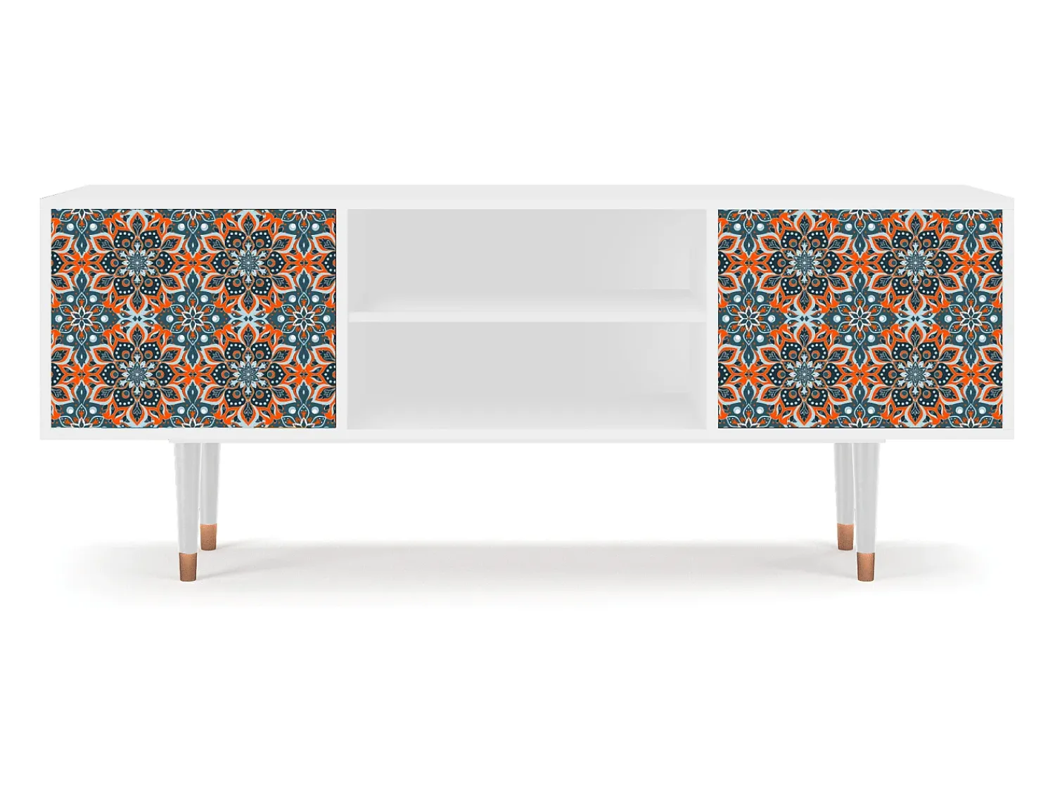 Mueble de TV - 170х69х48 cm - T2 - Fire Beetle, Branco^ Móvel De Tv