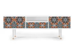 Mueble de TV - 170х59х41 cm - T6 - Fire Beetle, Branco^ Móvel De Tv