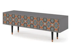Best Mueble de TV - 170х59х48 cm - T4 - Fire Beetle, Cinza Cinzento