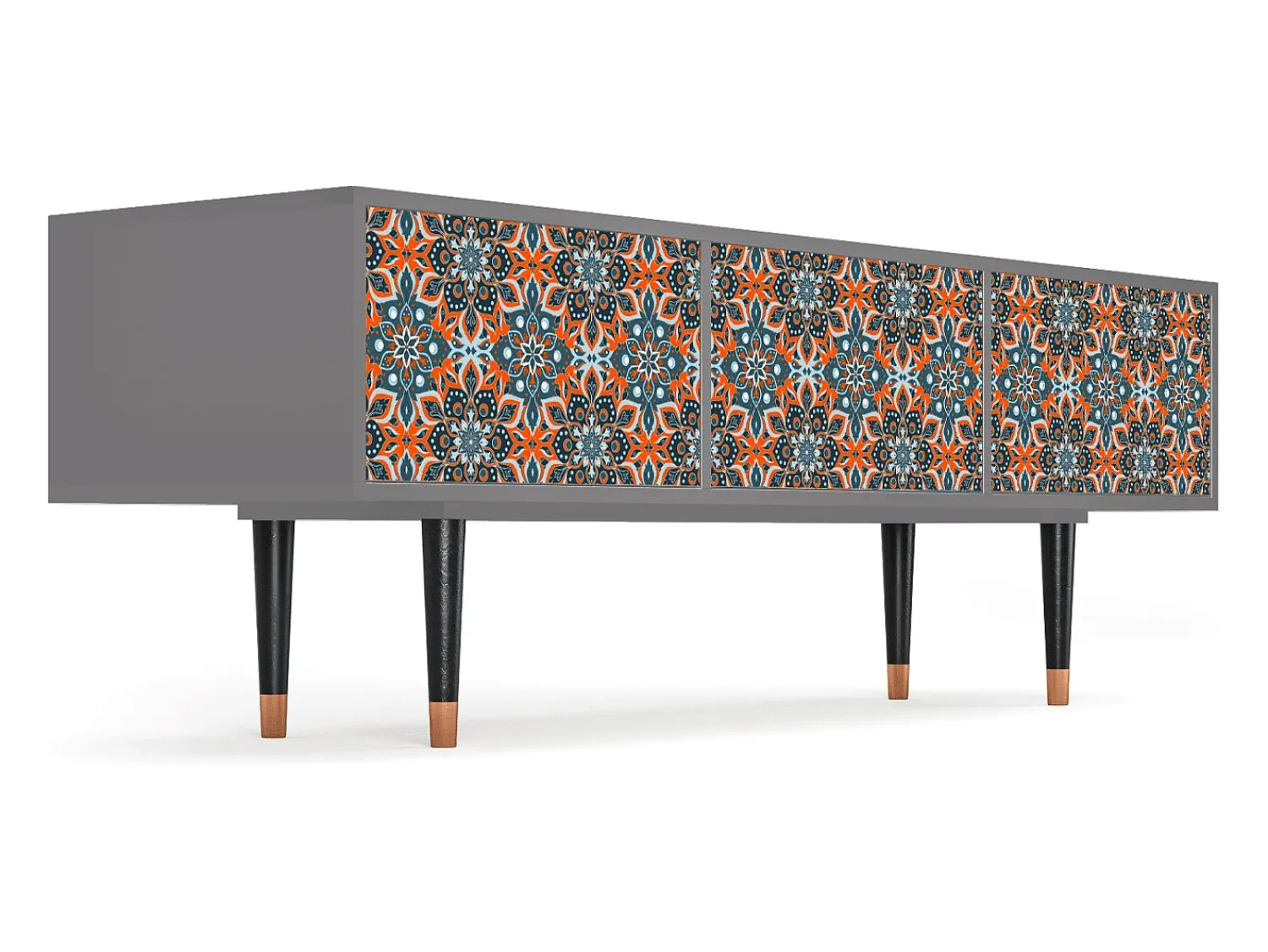 Best Mueble de TV - 170х59х48 cm - T4 - Fire Beetle, Cinza Cinzento