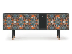Móvel De Tv| Mueble de TV - 170х69х48 cm - T1 - Fire Beetle, Antracite Cinza antracite