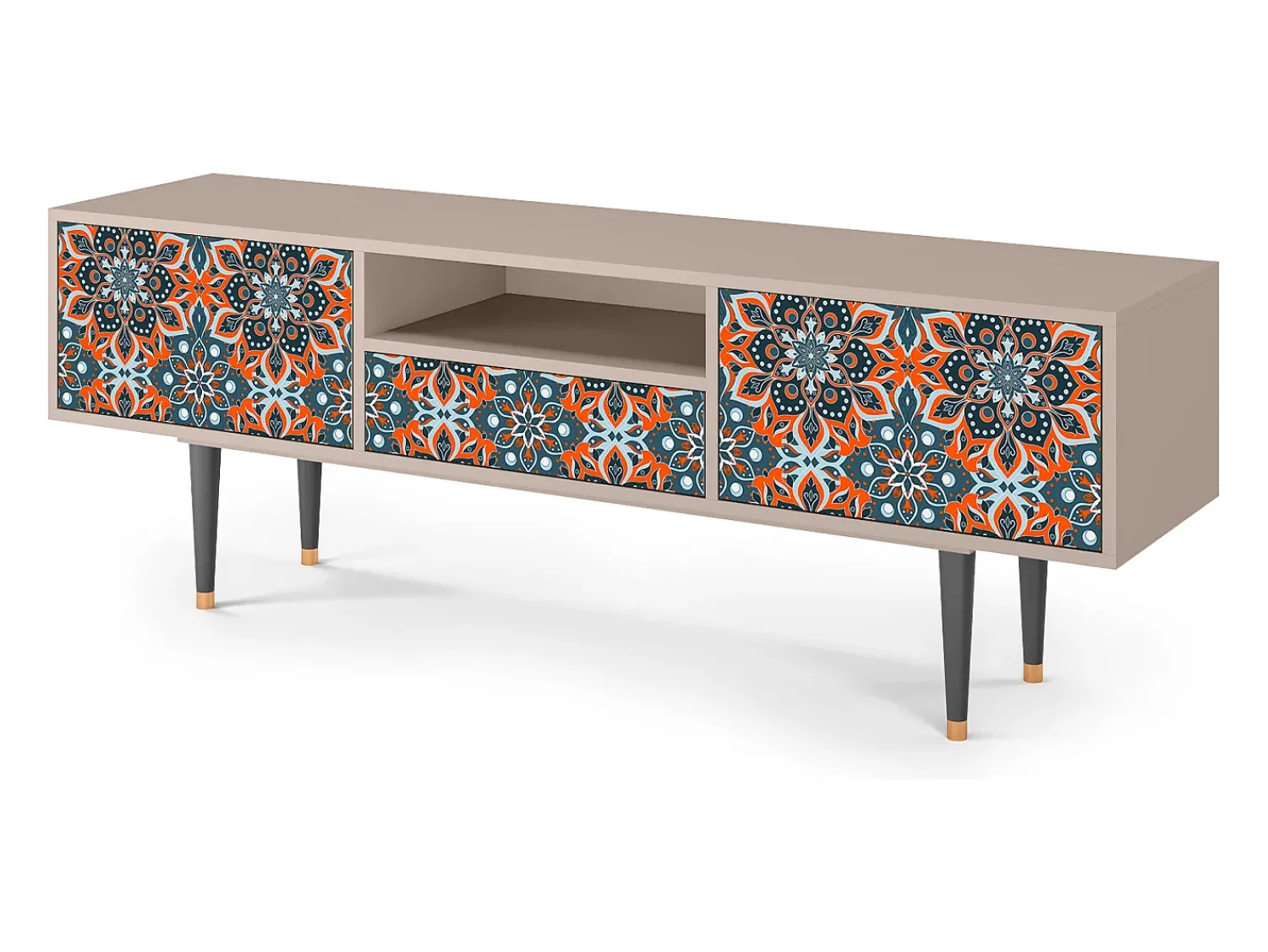 New Mueble de TV - 170х59х41 cm - T6 - Fire Beetle, Areia Bege