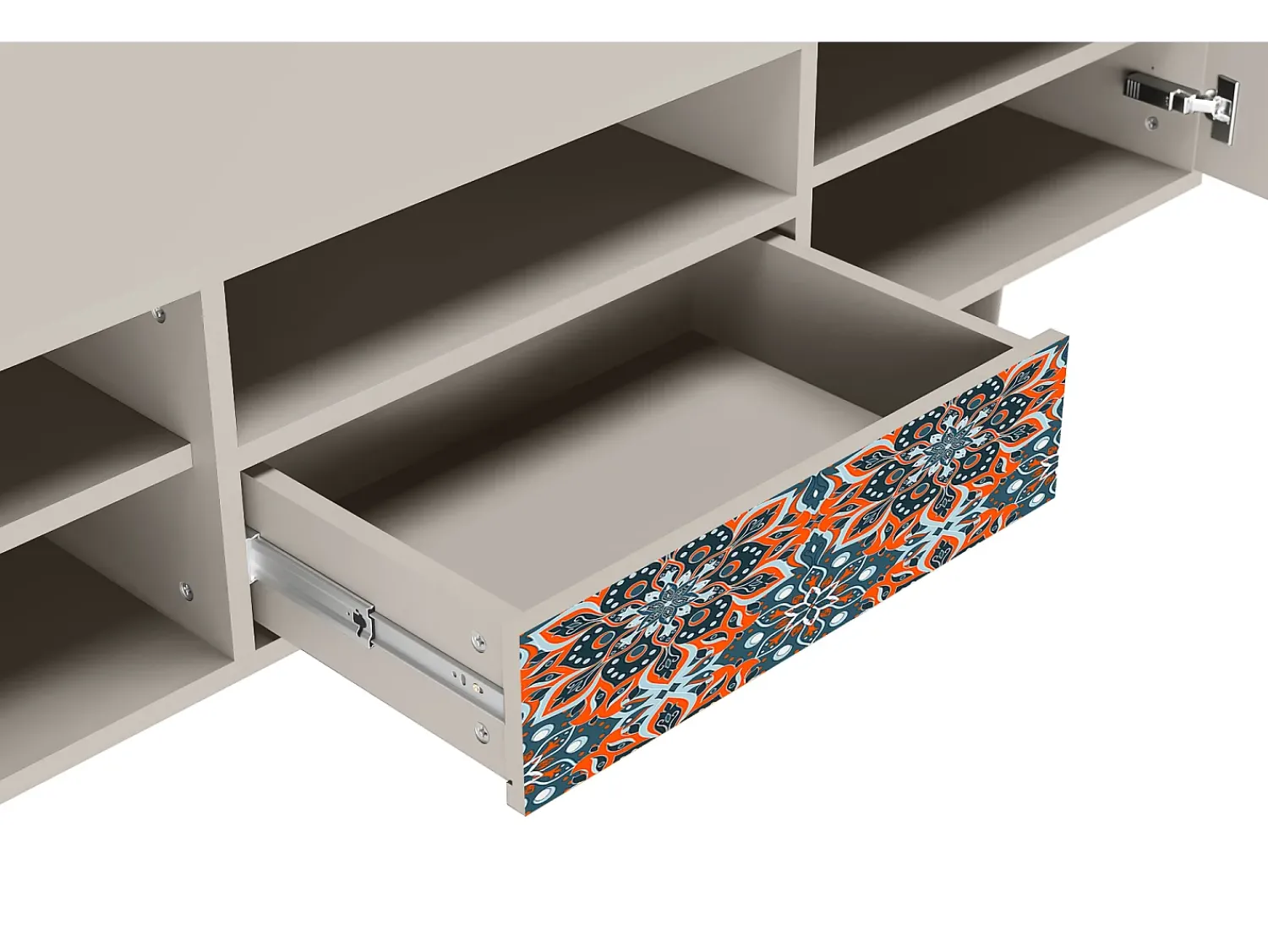 New Mueble de TV - 170х59х41 cm - T6 - Fire Beetle, Areia Bege