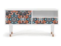 Mueble de TV - 115х59х48 cm - T3 - Fire Beetle, Branco^ Móvel De Tv
