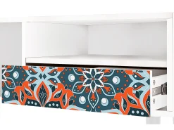 Mueble de TV - 115х59х48 cm - T3 - Fire Beetle, Branco^ Móvel De Tv