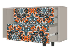 Móvel De Tv| Mueble de TV - 170х69х48 cm - T1 - Fire Beetle, Areia Bege