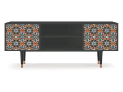 Móvel De Tv* Mueble de TV - 170х69х48 cm - T2 - Fire Beetle, Antracite Cinza antracite