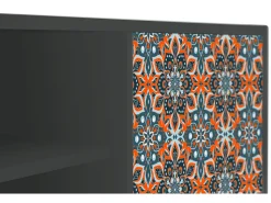 Móvel De Tv* Mueble de TV - 170х69х48 cm - T2 - Fire Beetle, Antracite Cinza antracite