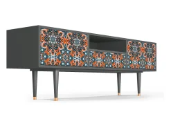 Móvel De Tv* Mueble de TV - 170х59х41 cm - T6 - Fire Beetle, Antracite Cinza antracite