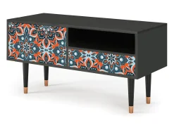 Móvel De Tv| Mueble de TV - 115х59х48 cm - T3 - Fire Beetle, Antracite Cinza antracite