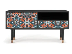 Móvel De Tv| Mueble de TV - 115х59х48 cm - T3 - Fire Beetle, Antracite Cinza antracite