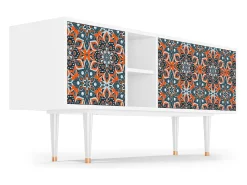 Mueble de TV - 150х69х41 cm - T5 - Fire Beetle, Branco^ Móvel De Tv