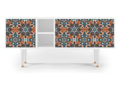 Mueble de TV - 150х69х41 cm - T5 - Fire Beetle, Branco^ Móvel De Tv