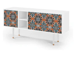Mueble de TV - 150х69х41 cm - T5 - Fire Beetle, Branco^ Móvel De Tv