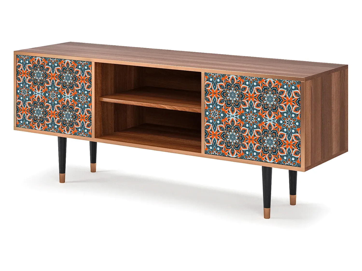 Outlet Mueble de TV - 170х69х48 cm - T2 - Fire Beetle, Nogueira Castanho