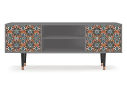 Mueble de TV - 170х69х48 cm - T2 - Fire Beetle, Cinza Cinzento