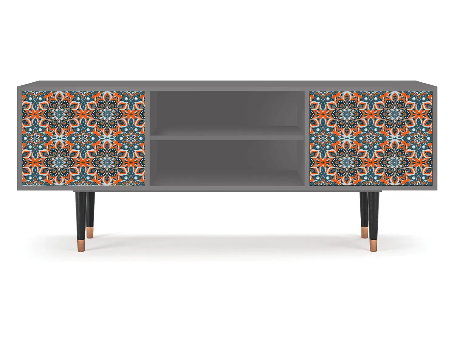 Mueble de TV - 170х69х48 cm - T2 - Fire Beetle, Cinza Cinzento