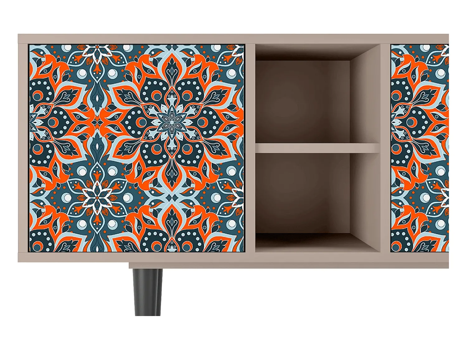 Móvel De Tv| Mueble de TV - 150х69х41 cm - T5 - Fire Beetle, Latte Bege